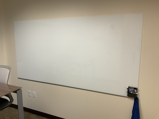 [7425] 8'x4' White Glass Board