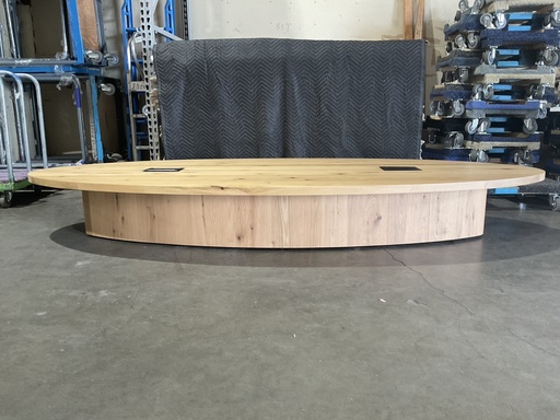 [8007] 9' Oval Butcher Block Coffee Table